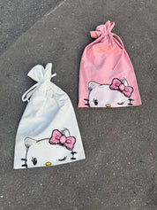 "KITTY" HANDMADE NY KNOT BEANIE