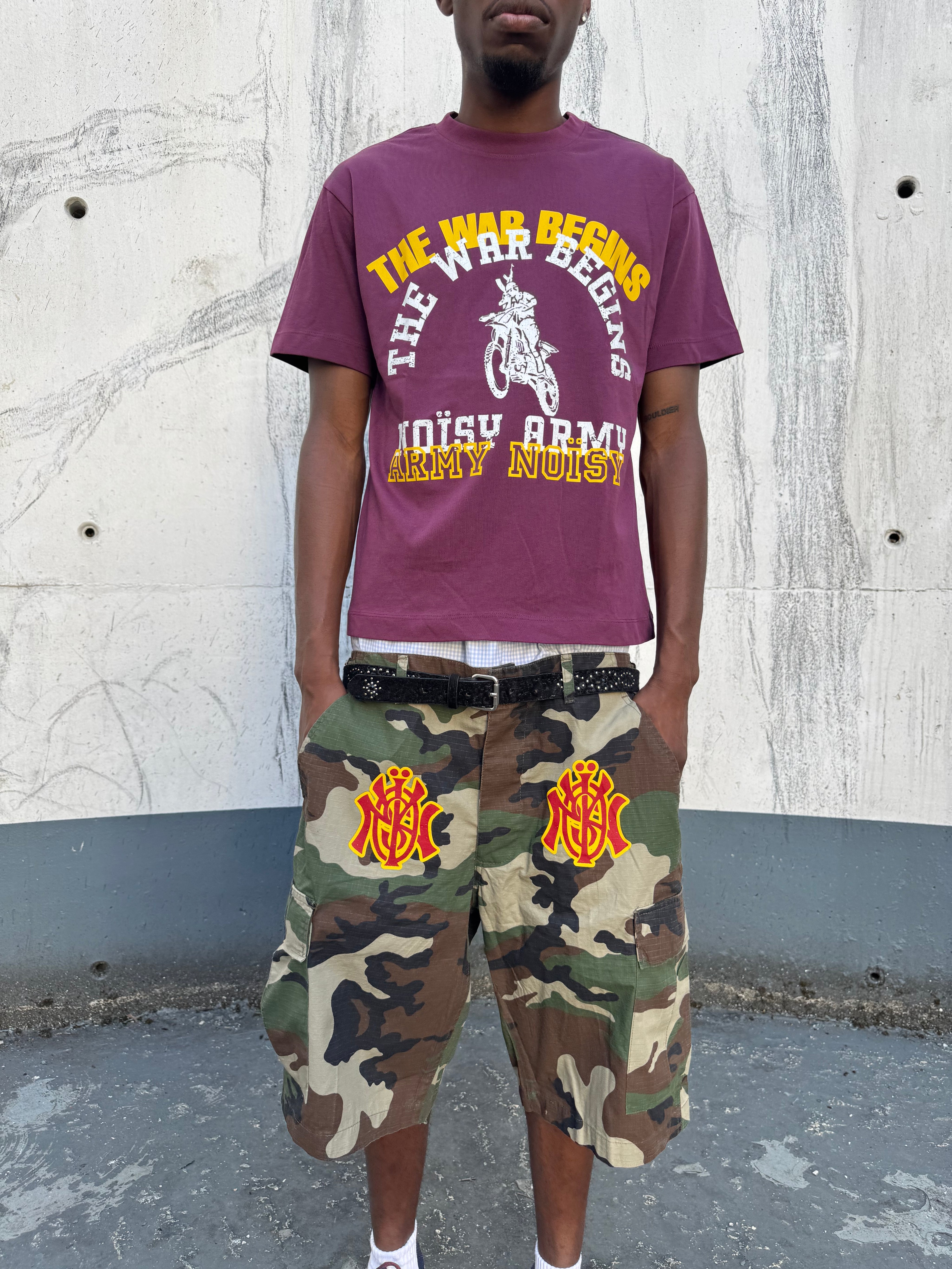 "NY HAWKS" CARGO SHORT