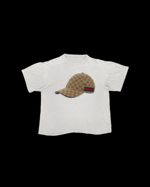 CASQUETTE BEIGE TEE BLANC