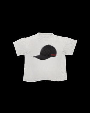 CASQUETTE NOIR TEE BLANC