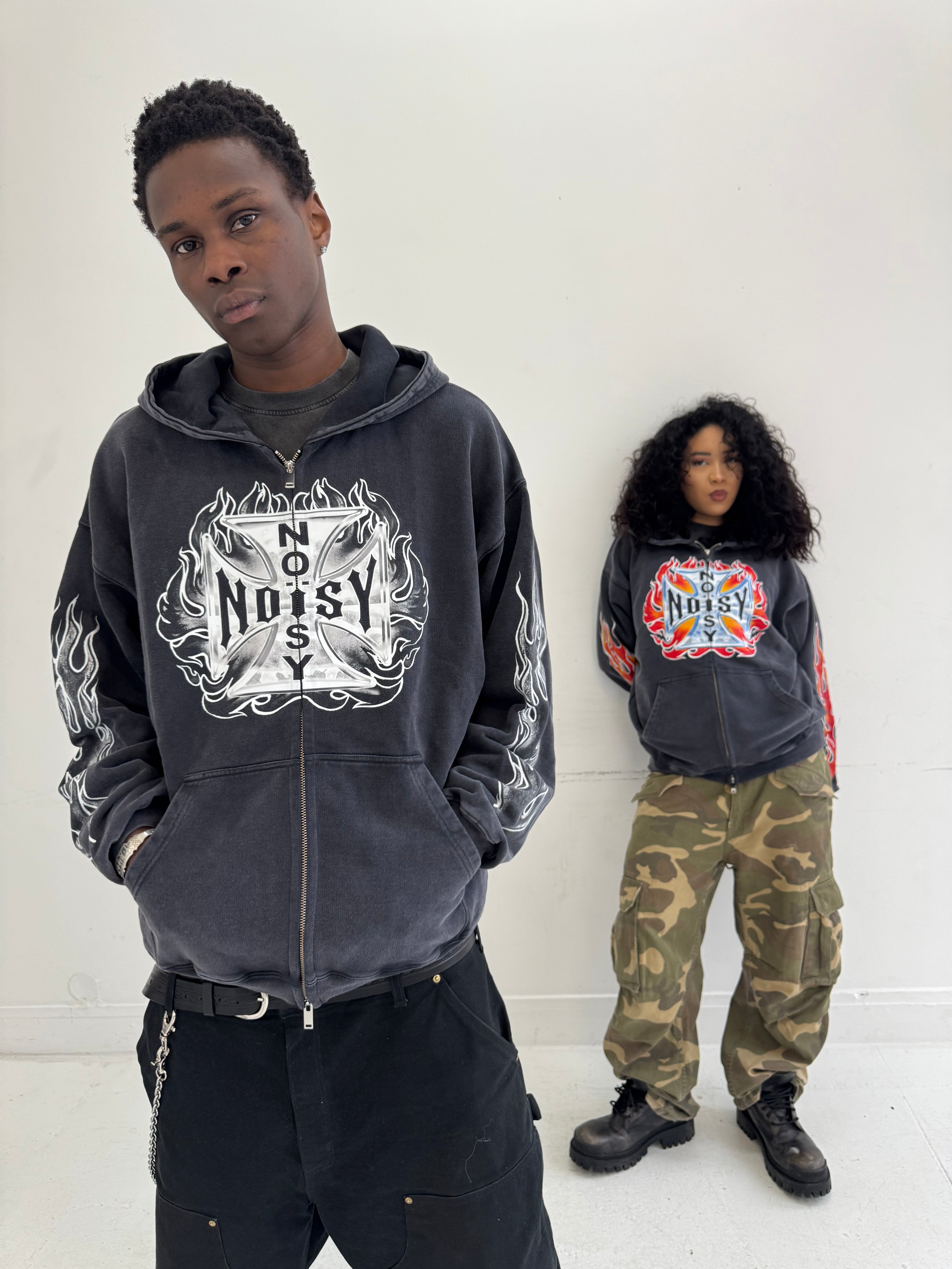 "CHOPPERS" VINTAGE HOODIE ZIP