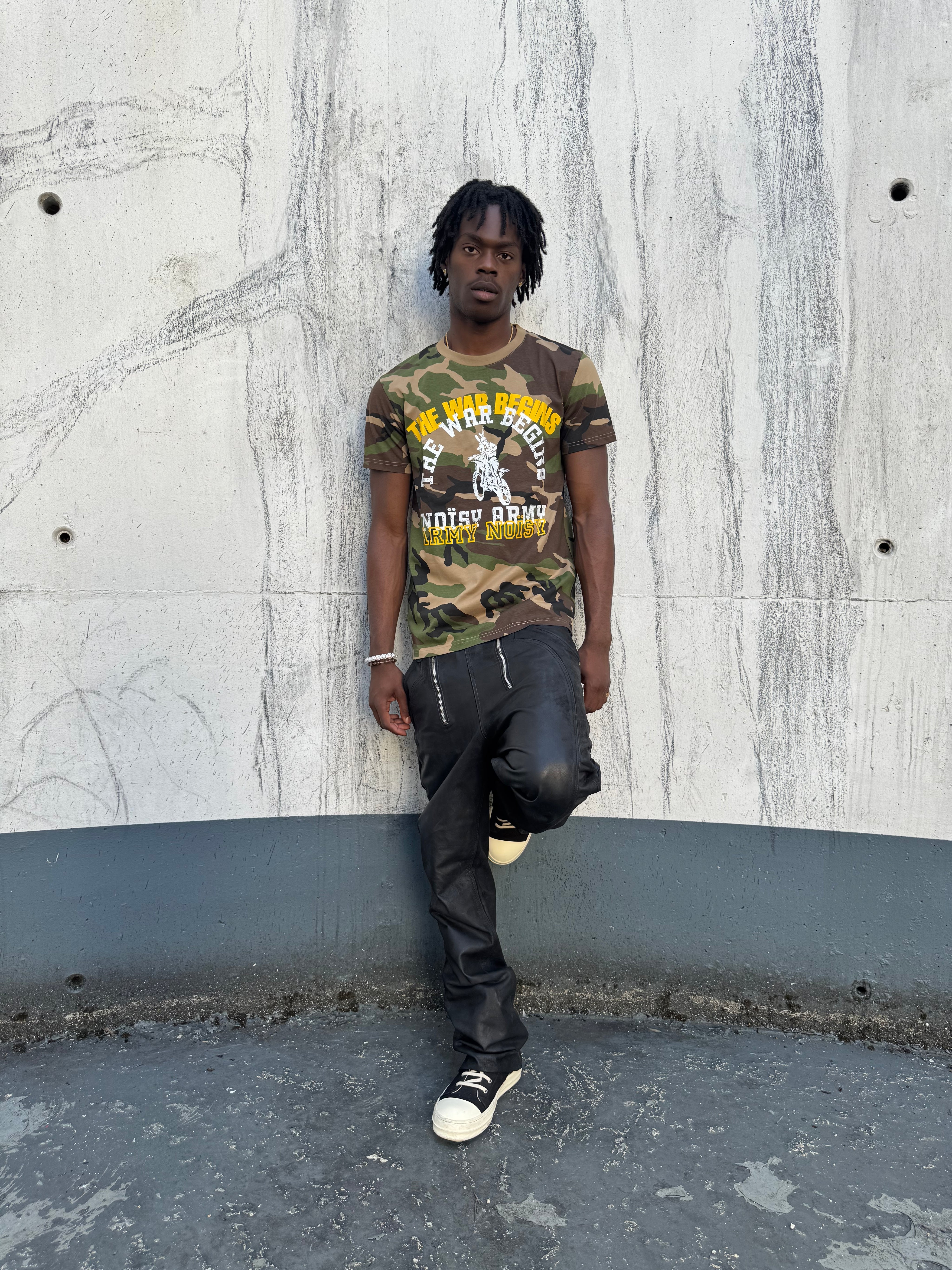 "THE WAR BEGINS" CAMO TEE