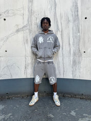 "THE WAR BEGINS" VINTAGE HOODIE ZIP